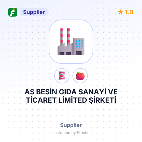 AS BESİN GIDA SANAYİ VE TİCARET LİMİTED ŞİRKETİ – summary card, no photo uploaded yet