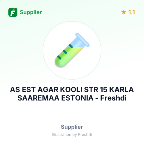 AS EST AGAR KOOLI STR 15 KARLA SAAREMAA ESTONIA – summary card, no photo uploaded yet