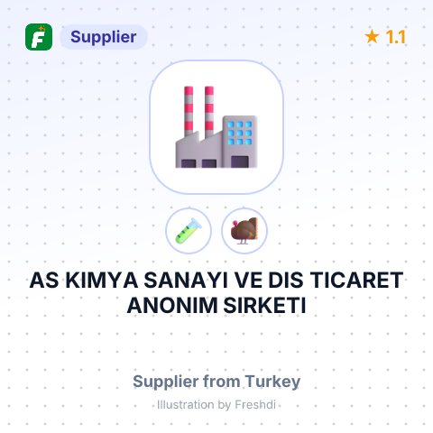 AS KIMYA SANAYI VE DIS TICARET ANONIM SIRKETI – summary card, no photo uploaded yet