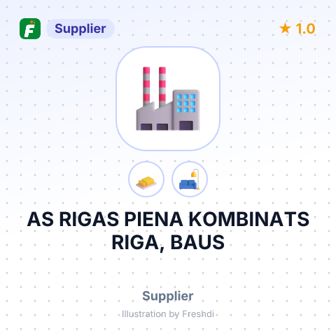 AS RIGAS PIENA KOMBINATS RIGA, BAUS – summary card, no photo uploaded yet
