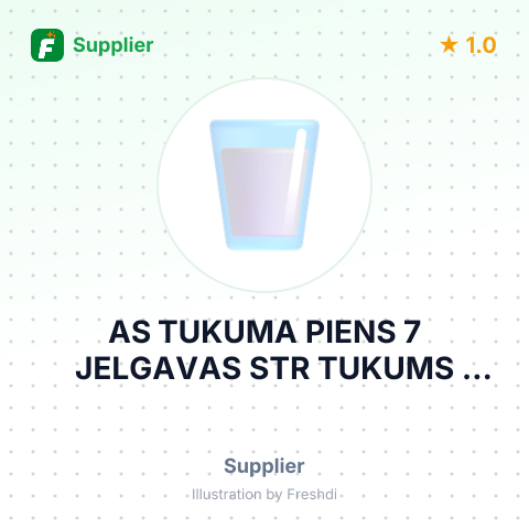 AS TUKUMA PIENS 7 JELGAVAS STR TUKUMS LATVIA – summary card, no photo uploaded yet