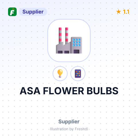 ASA FLOWER BULBS – summary card, no photo uploaded yet