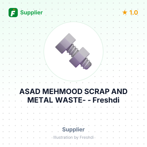 ASAD MEHMOOD SCRAP AND METAL WASTE- – summary card, no photo uploaded yet