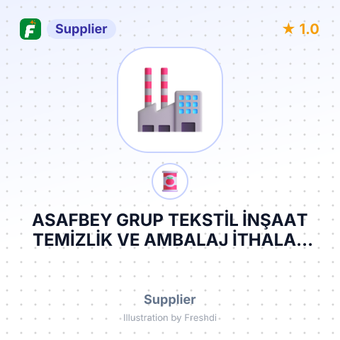 ASAFBEY GRUP TEKSTİL İNŞAAT TEMİZLİK VE AMBALAJ İTHALAT İHRACAT SANAYİ LİMİTED ŞİRKETİ – summary card, no photo uploaded yet