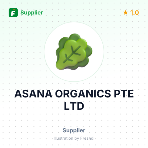 ASANA ORGANICS PTE LTD – summary card, no photo uploaded yet