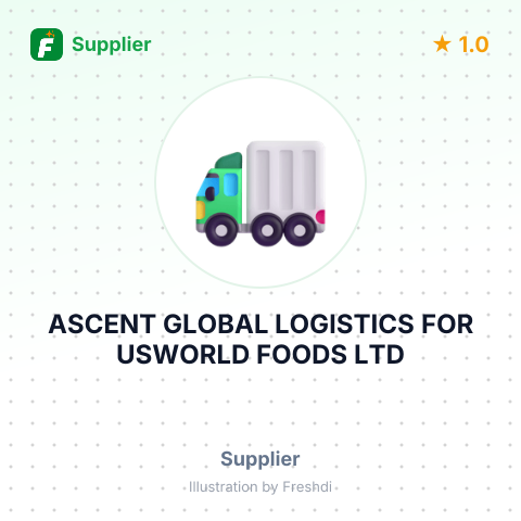 ASCENT GLOBAL LOGISTICS FOR USWORLD FOODS LTD – summary card, no photo uploaded yet