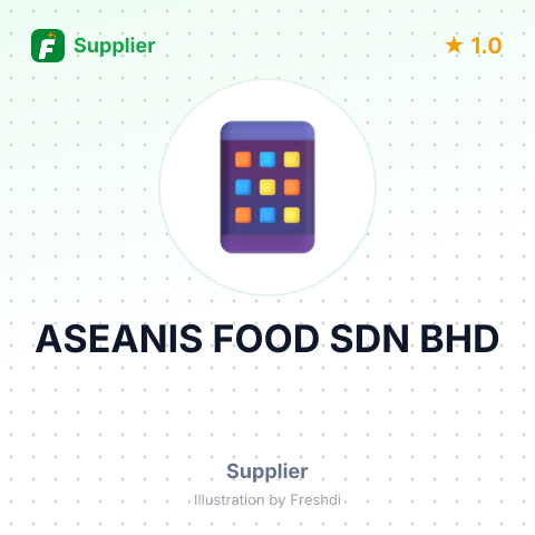 ASEANIS FOOD SDN BHD – summary card, no photo uploaded yet