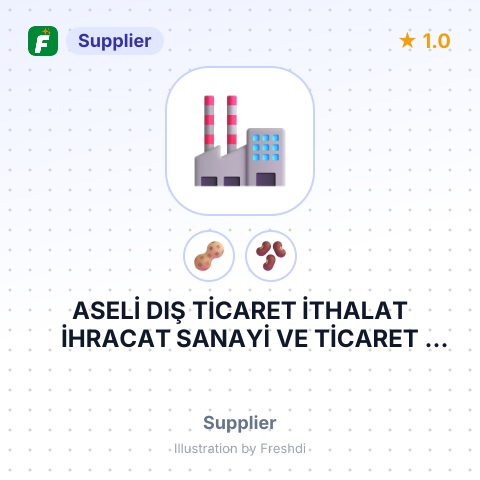 ASELİ DIŞ TİCARET İTHALAT İHRACAT SANAYİ VE TİCARET LİMİTED ŞİRKETİ – summary card, no photo uploaded yet