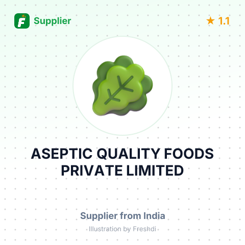 ASEPTIC QUALITY FOODS PRIVATE LIMITED – summary card, no photo uploaded yet