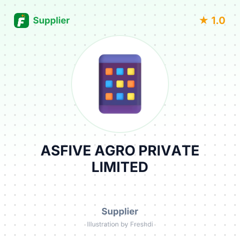 ASFIVE AGRO PRIVATE LIMITED – summary card, no photo uploaded yet
