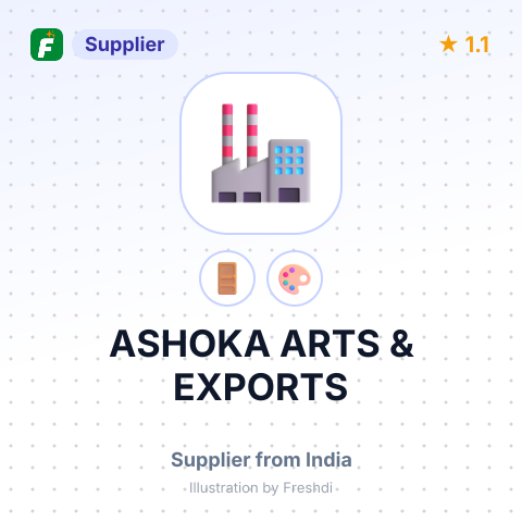 ASHOKA ARTS & EXPORTS – summary card, no photo uploaded yet