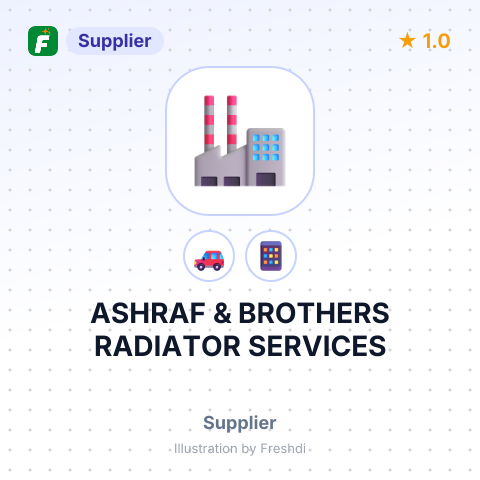 ASHRAF & BROTHERS RADIATOR SERVICES – summary card, no photo uploaded yet
