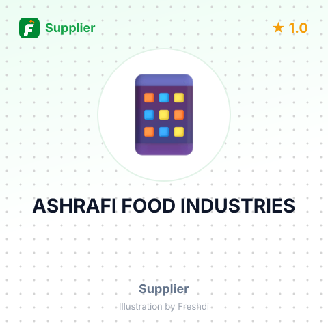 ASHRAFI FOOD INDUSTRIES – summary card, no photo uploaded yet