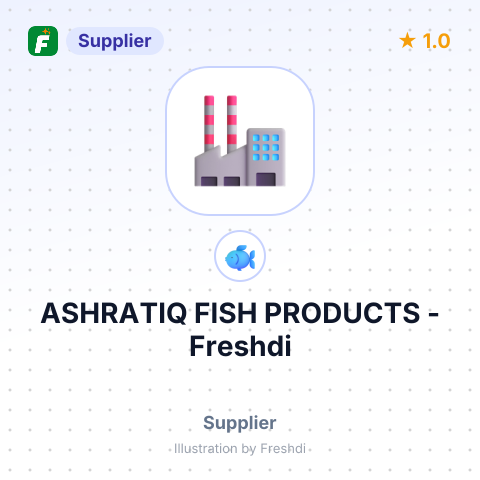 ASHRATIQ FISH PRODUCTS – summary card, no photo uploaded yet