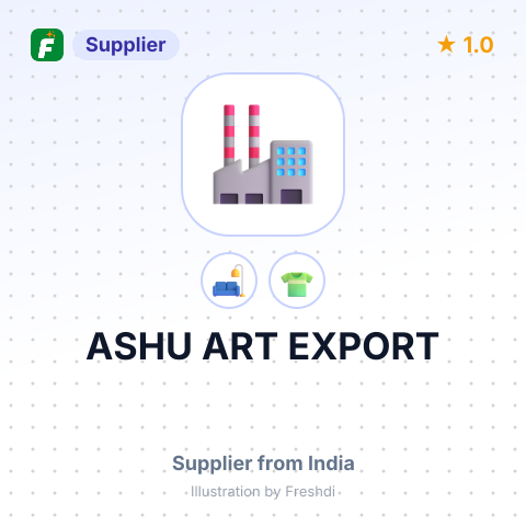 ASHU ART EXPORT – summary card, no photo uploaded yet