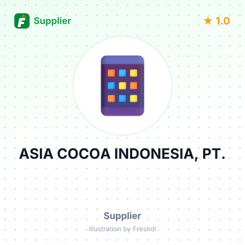 ASIA COCOA INDONESIA, PT. – summary card, no photo uploaded yet