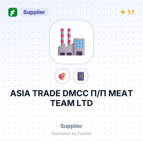 ASIA TRADE DMCC П/П MEAT TEAM LTD – summary card, no photo uploaded yet