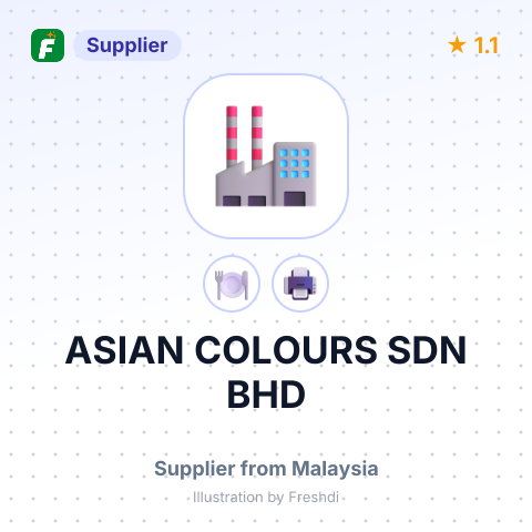 ASIAN COLOURS SDN BHD – summary card, no photo uploaded yet
