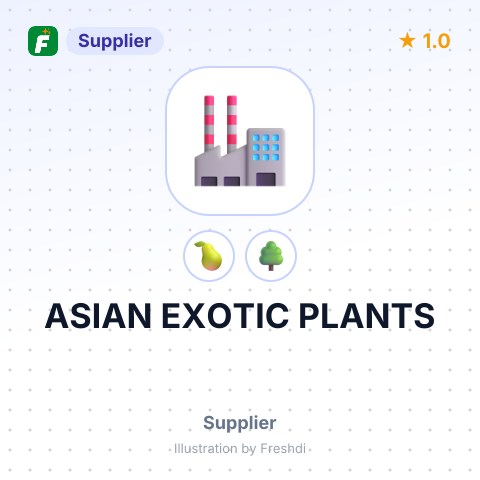 ASIAN EXOTIC PLANTS – summary card, no photo uploaded yet