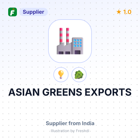 ASIAN GREENS EXPORTS – summary card, no photo uploaded yet