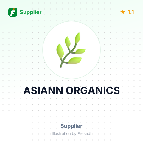 ASIANN ORGANICS – summary card, no photo uploaded yet