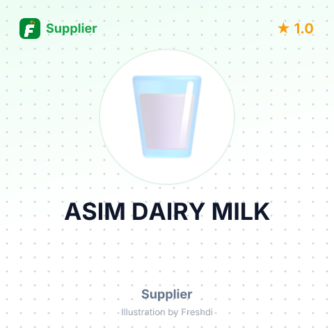 ASIM DAIRY MILK – summary card, no photo uploaded yet