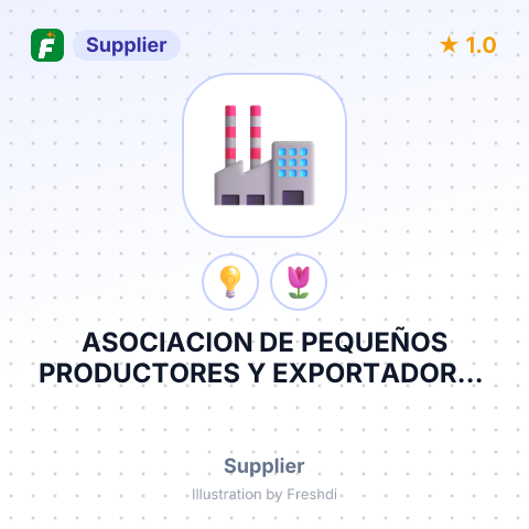 ASOCIACION DE PEQUEÑOS PRODUCTORES Y EXPORTADORES DE FLORES PACHA FLOWERS FLORES – summary card, no photo uploaded yet
