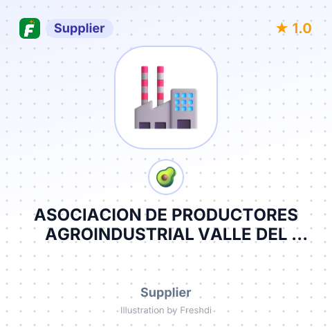 ASOCIACION DE PRODUCTORES AGROINDUSTRIAL VALLE DEL PERENE – summary card, no photo uploaded yet