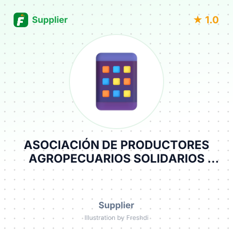 ASOCIACIÓN DE PRODUCTORES AGROPECUARIOS SOLIDARIOS VALLE VERDE - APAGROS VALLE VERDE – summary card, no photo uploaded yet