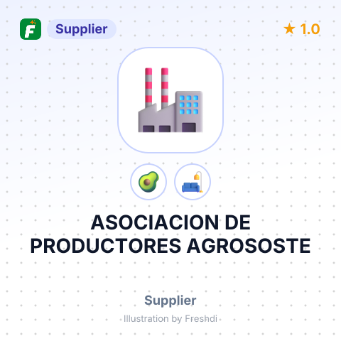 ASOCIACION DE PRODUCTORES AGROSOSTE – summary card, no photo uploaded yet