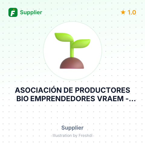ASOCIACIÓN DE PRODUCTORES BIO EMPRENDEDORES VRAEM – summary card, no photo uploaded yet