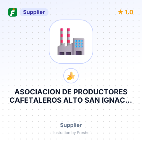 ASOCIACION DE PRODUCTORES CAFETALEROS ALTO SAN IGNACIO – summary card, no photo uploaded yet