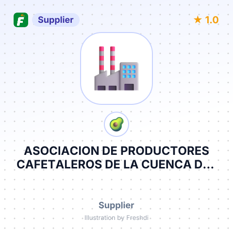 ASOCIACION DE PRODUCTORES CAFETALEROS DE LA CUENCA DEL RIO M – summary card, no photo uploaded yet