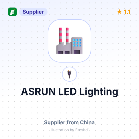 ASRUN LED Lighting – summary card, no photo uploaded yet