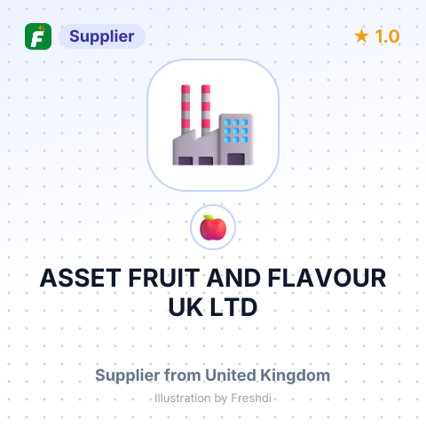 ASSET FRUIT AND FLAVOUR UK LTD – summary card, no photo uploaded yet