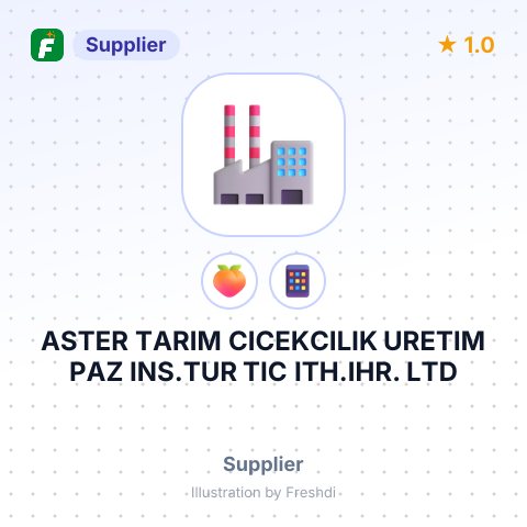 ASTER TARIM CICEKCILIK URETIM PAZ INS.TUR TIC ITH.IHR. LTD – summary card, no photo uploaded yet