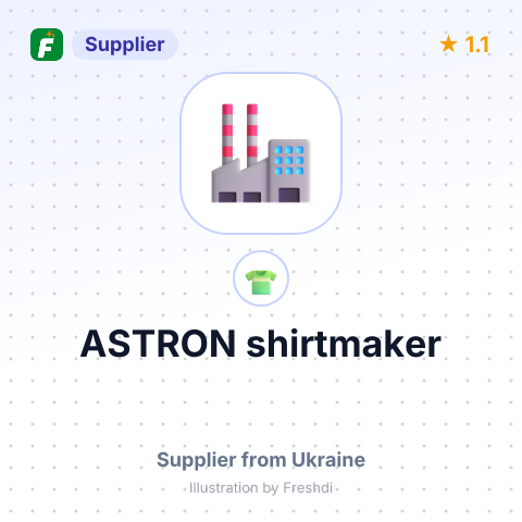 ASTRON shirtmaker – summary card, no photo uploaded yet