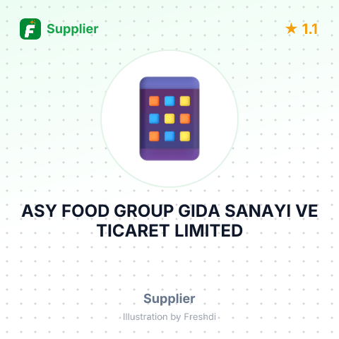 ASY FOOD GROUP GIDA SANAYI VE TICARET LIMITED – summary card, no photo uploaded yet