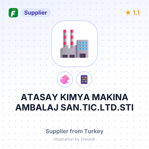 ATASAY KIMYA MAKINA AMBALAJ SAN.TIC.LTD.STI – summary card, no photo uploaded yet