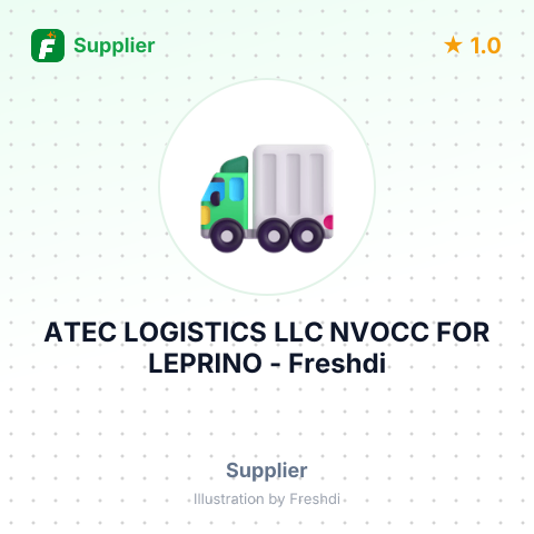 ATEC LOGISTICS LLC NVOCC FOR LEPRINO – summary card, no photo uploaded yet