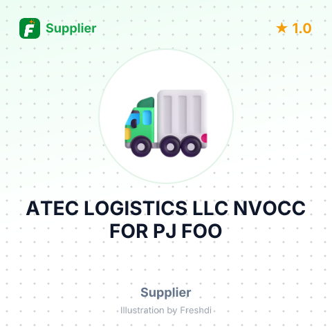 ATEC LOGISTICS LLC NVOCC FOR PJ FOO – summary card, no photo uploaded yet