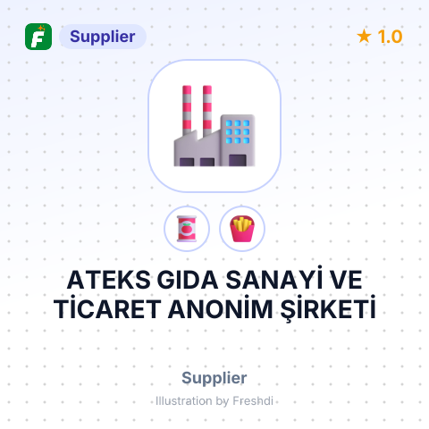 ATEKS GIDA SANAYİ VE TİCARET ANONİM ŞİRKETİ – summary card, no photo uploaded yet