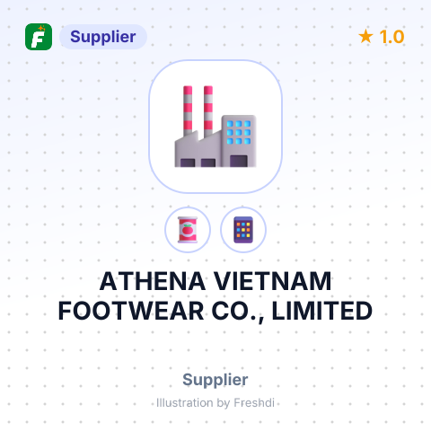 ATHENA VIETNAM FOOTWEAR CO., LIMITED – summary card, no photo uploaded yet