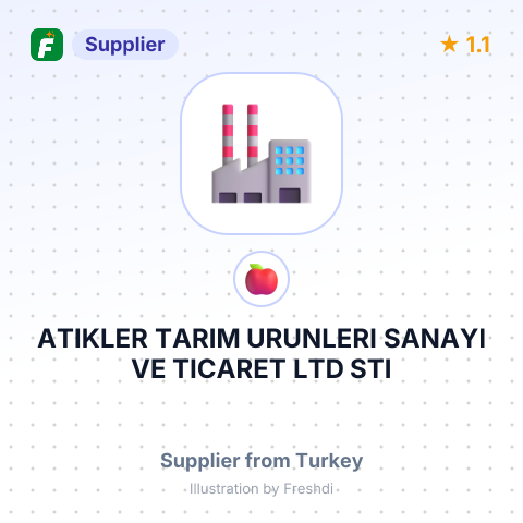 ATIKLER TARIM URUNLERI SANAYI VE TICARET LTD STI – summary card, no photo uploaded yet