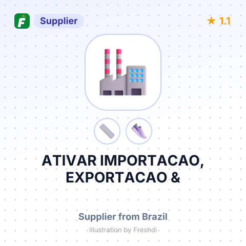 ATIVAR IMPORTACAO, EXPORTACAO & – summary card, no photo uploaded yet