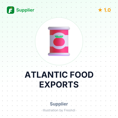ATLANTIC FOOD EXPORTS – summary card, no photo uploaded yet