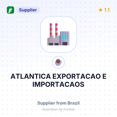 ATLANTICA EXPORTACAO E IMPORTACAOS – summary card, no photo uploaded yet