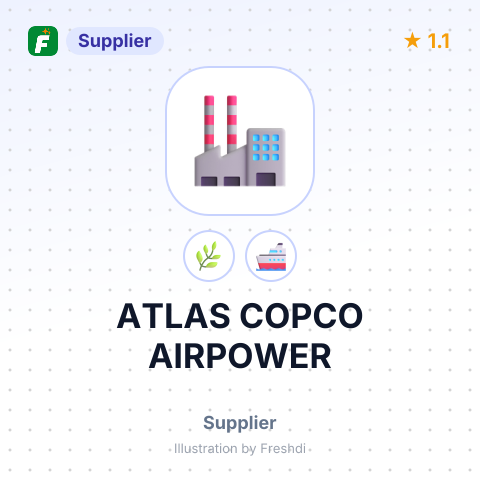 ATLAS COPCO AIRPOWER – summary card, no photo uploaded yet