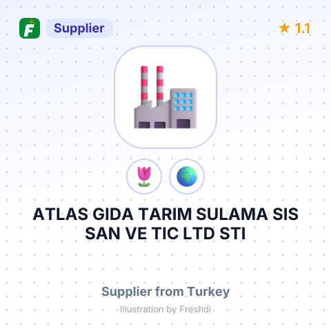 ATLAS GIDA TARIM SULAMA SIS SAN VE TIC LTD STI – summary card, no photo uploaded yet