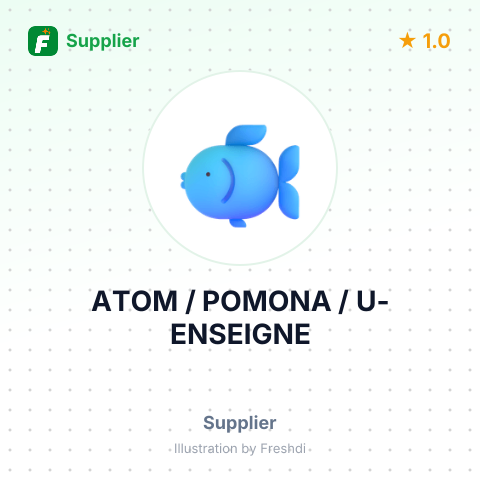 ATOM / POMONA / U-ENSEIGNE – summary card, no photo uploaded yet